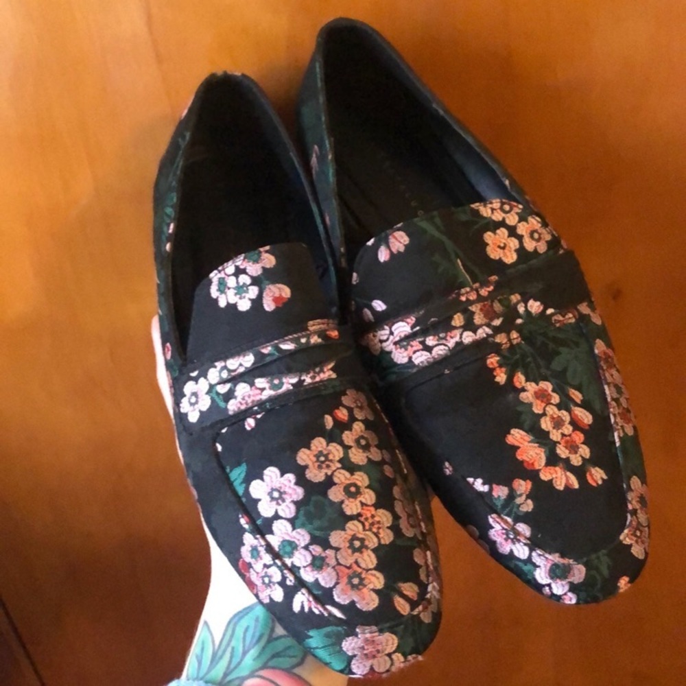 Zara Cherry Blossom Loafers